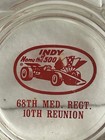 Vintage Souvenir Of Indianapolis Motor Speedway Indy 500 Glass Ashtray World War