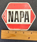 Vintage Plastic Napa Auto Parts Store Sign 1960s 70s Red White Black