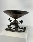 Usubata Bronze Vase 9    Diameter Japanese Antique Metalwork Ikebana Sculpture