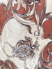 Vintage Brown Equestrian Silk Women s Scarf W Belts Print 34  34  Ec