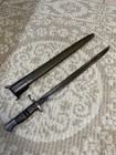 Original Wwi Remington 1913 1917  Enfield Bayonet W  Leather And Steel Scabbard