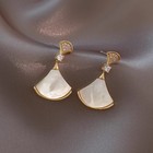 High End Fan-shaped Shell Earrings