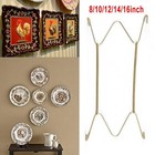 5 Sizes Wall Display Invisible Dish Hangers Adjustable Plate Spring Holder