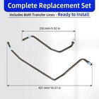 For Toyota Tacoma 4x4 2005-2018 Rack Pinion Hydraulic Steel Transfer Lines Set