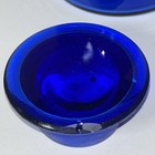 Cobalt Blue Vintage Apothecary Jar With Ground Glass Stopper Lid 8 