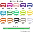 30 Pcs Puppy Whelping Collars Newborn Pet Collars Double-sided Soft Adjustabl   