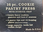 Nos Vintage Mirro Cookie Pastry Press 16 Pieces M-0358-22 New Sealed Package