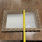 Vtg Large Mirror Vanity Tray 18 5   x11 5    Hollywood Regency Gold Tone Filigree