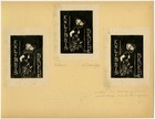 15 Antique Print-bookplate-ex Libris-woodcut-modern-zeeland-kasteel-1938-1942