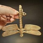 6-1 4  Antique Vintage Style Brass Dragonfly Door Knocker