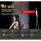 17 x28  Luxurious Recessed Waterfall   Rainfall Led Shower System     7 Knob