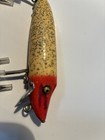 Vintage Heddon Baby Vamp Wood Fishing Lure  Rh  Glass Eyes  Vg  L Rig 
