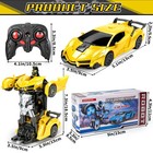 Rc Car  Remote Control Car For Boys 4-7 8-12 Gifts 1 18 Transform Robot Car W   