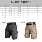 Mens Summer Tactical Short Cargo Outdoor Waterproof Hiking Fishing Track Short