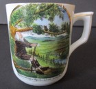 Early 20th Century Souvenir Mug Rip Van Winkle Catskill Mountains Cario New York