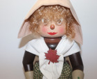 Rare Christian Ulbricht Handmade Nutcracker     Mrs  Pilgrim     Missing Hand Access
