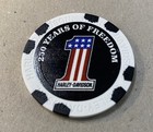 Daytona  Florida Harley Poker Chip 250 Years Of Freedom   White