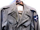 Vintage World War Ii Us Army Military M-1943 Field Jacket  34r With Hood