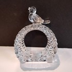 Vintage Hofbauer Byrdes Collection Crystal Bird Napkin Rings Set Of 4 Germany