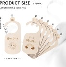 7pcs Baby Closet Dividers For Clothes Organization Wooden Double-sided Baby C   