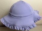 Hanna Andersson Baby Swim Sun Hat Purple Ruffle Upf Beach 3-6 Months 60cm