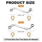 S-style Box Wrench 9 16  X 19 32    5 8  X 11 16  12 Point Double End Wrench