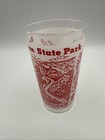 Vintage Harrison State Park Souvenir Glass Pennsylvania Grand Canyon Red 4 75 
