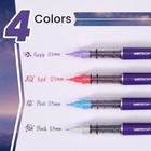 Writech Liquid Ink Rollerball Pens 0 5mm Fine Point Assorted Colors 4ct Set