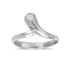 Sterling Silver Or 10k Gold Adjustable Cz Simulated Diamond Snake Toe Ring -