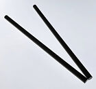 2 Pc Black Opaque 5 8    Diameter 14    Inch Long Acrylic Plexiglass Color Rod Clear