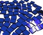 110 Mosaic Tiles 1 2  Handsome Cobalt Blue Artique Transparent Stained Glass