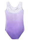 Daxiang Sleeveless Leotard Girls Dance Unitards Shiny Purple  7-8 Yrs 