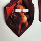 Peek A Boo Tie Pin Up Peekaboo Nude Naked Woman Girl Risque Necktie Burgandy