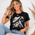Women Elegant Pearl Fashion T-shirt Short Sleeve Casual Round Neck Summer Tee