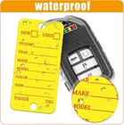 Poly Key Tags Dealership Tags Car Key Tags Plastic Key Tags With Labels 500 Pcs