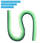 480 Pcs 540 X 5mm Rainbow Quilling Strips Paper  Gradient Green
