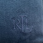 Ralph Lauren 100  Cotton Square Throw Pillow Cushion Covers Set Of Two Navy Blue