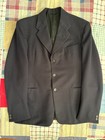 Vintage 1920s 1930s Two Piece Suit Deep Navy Size 36 Pants 30x32