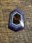 Jim Kaufman Intarsia Inlaid Natural Stone Pendant slab  d Signed Lapidary Art