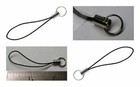 5 Black Cell Phone Straps Lariat Strings W   Split Ring End For Charms 2 5  Long
