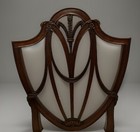Antique Mahogany Georgian Hepplewhite Chair W Exceptional Carving  Salem 1790