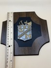 Vintage Royal Family Crest coat Of Arms Wall Plaque Art  Crest On Wood 