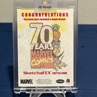 2009 Mystique Marvel 70th Anniversary Sketch Sketchafex Card Adam Cleveland 1 1