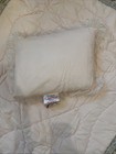 Vtg Baby Pink Comforter   Pillow Quilted Ruffle Trim Prissy Cottage Core New Con