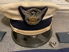 Uscg Officer Cap 7 1 8 Dress Hat   Us Coast Guard Uniform Pieces- Vintage