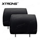2pcs 9  Car Pillow Headrest Monitor Screen Game Dvd Player Hdmi  usb sd ir Black