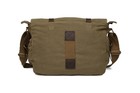 Vintage Military Leather Canvas Laptop Messenger Bag