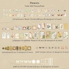 260 Pieces Vintage Scrapbook Supplies Pack Vintage Ephemera Bundle Junk Journal
