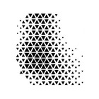 Really Great Stencils  Triangle Gradient 2 Stencil  6x6   Background  Scattered