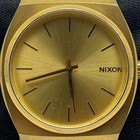 Nixon Minimal  the Time Teller  37mm Wr100m Gold-tone Men s Watch